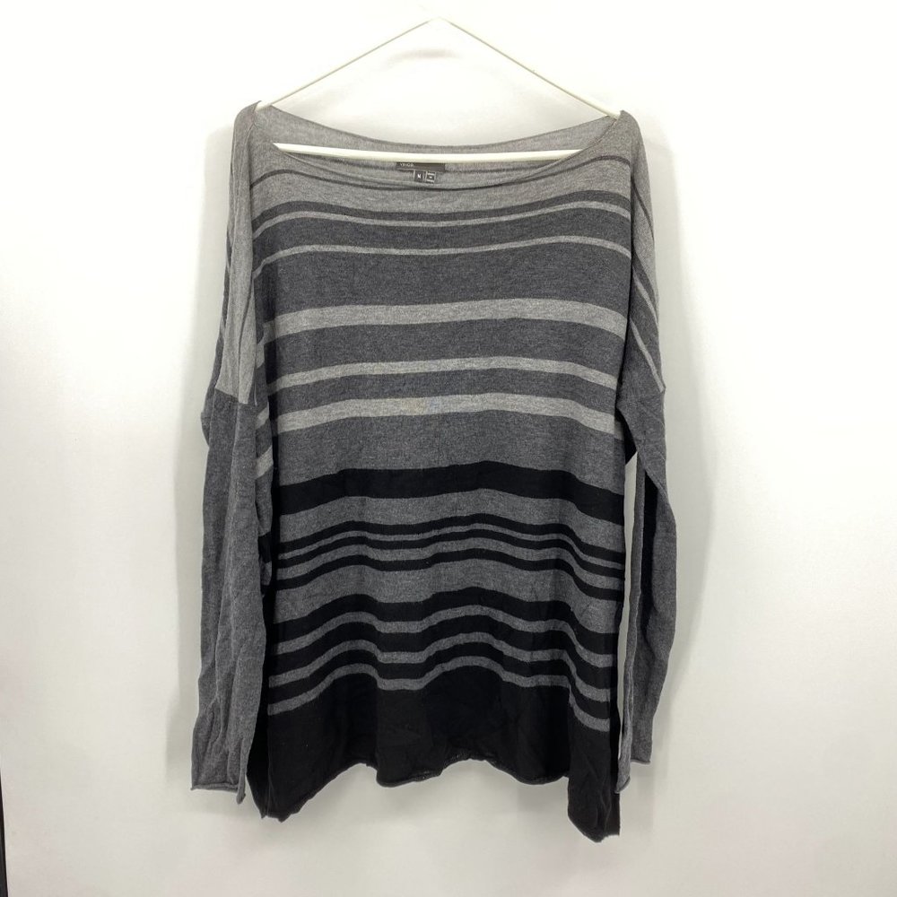 Vince Wool Oversized Striped Cardigan Medium 